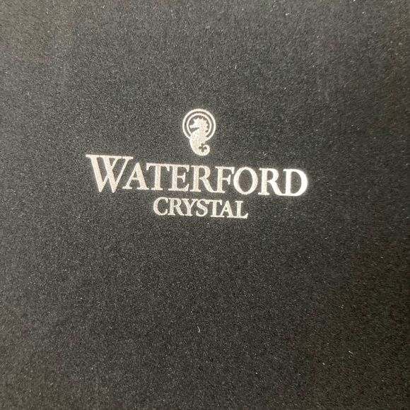 Two Waterford Crystal champagne flutes